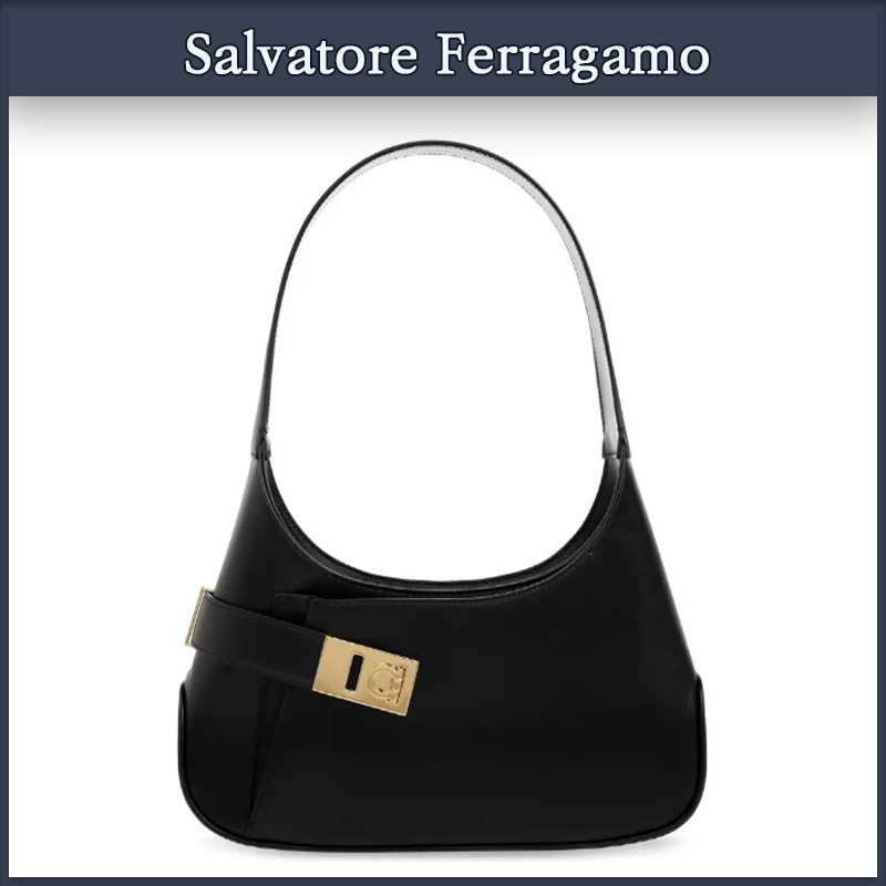 【Salvatore Ferragamo】カンチーニホーボーショルダーバッグ