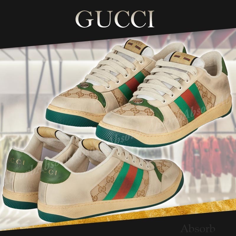 【24AW NEW】GUCCI_men / スクリーナー スニーカー / Beige