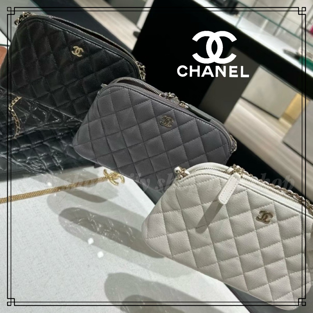 シンプルで長く使える☆【CHANEL】ショルダーバッグ ポーチ