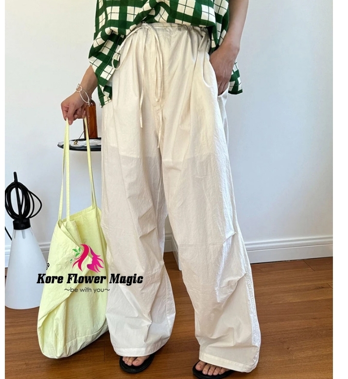 ☆韓国の人気☆【OPEN YY】☆BEIGE WIDE-LEG PANT.S☆パンツ