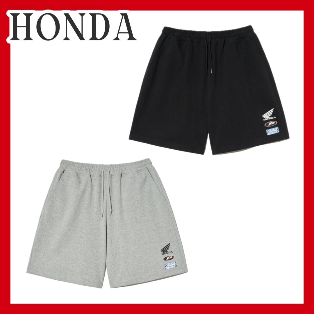 【韓国Honda Motorcycle】Honda Logo Artwork Sweat Shorts