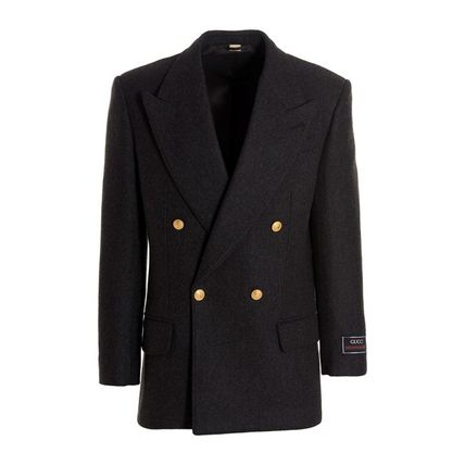 GUCCI グッチ テーラードジャケット 青 36(XS位) 4103624Y0174 GUCCI(グッチ) テーラードジャケット(メンズ) - 海外通販のBUYMA