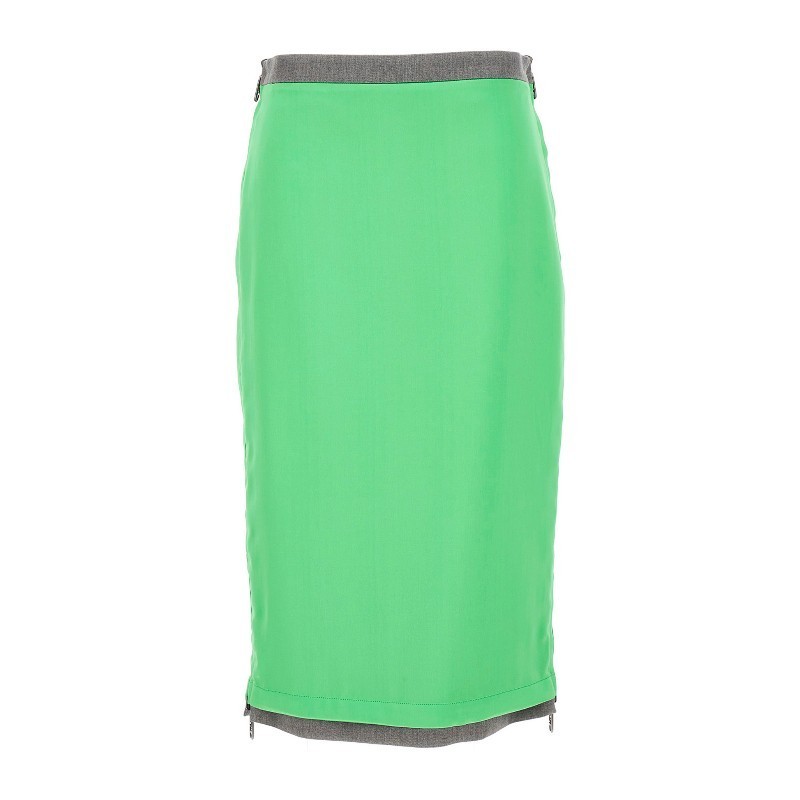 スカート FENDI SS23 Satin and gabardine skirt (FQ7451ANRI F1L7W)