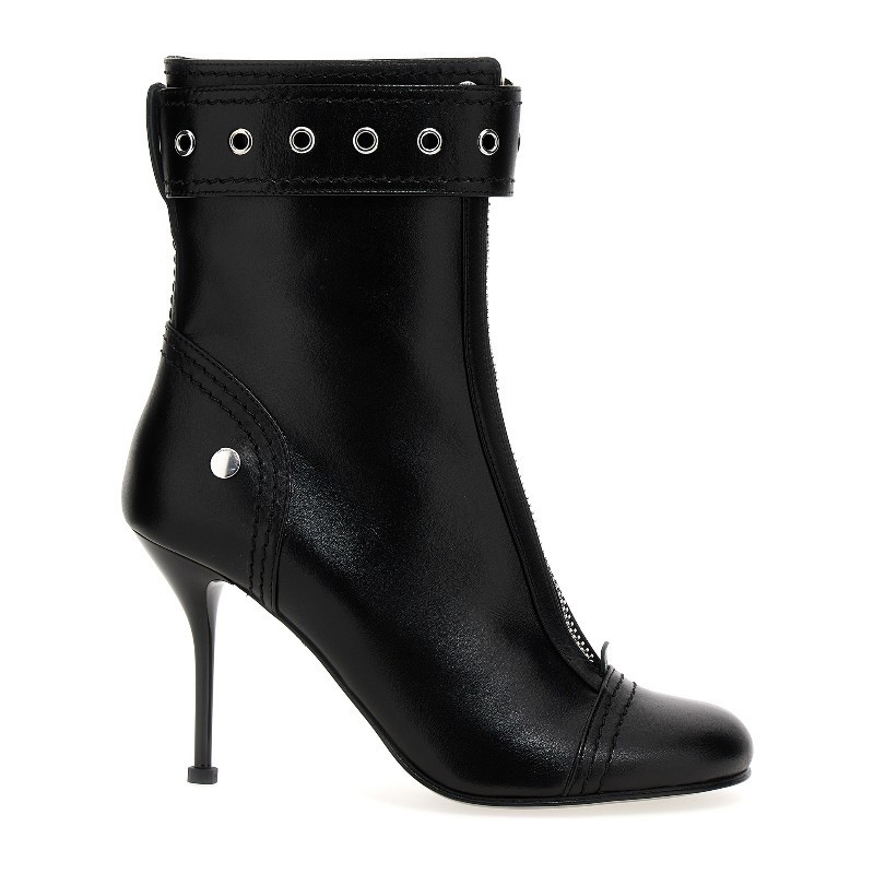 ショートブーツ・ブーティ alexander mcqueen Buckle ankle boots (757505WIDR3 1081)