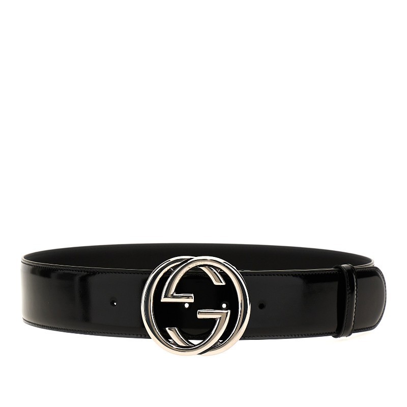 ベルト GUCCI FW23 'Incrocio GG' belt (763389AACBA 1000)