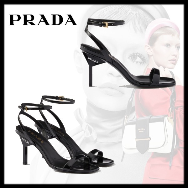 【PRADA】パテントレザーのハイヒールサンダル 新作【PRADA】パテントレザーのハイヒールサンダル