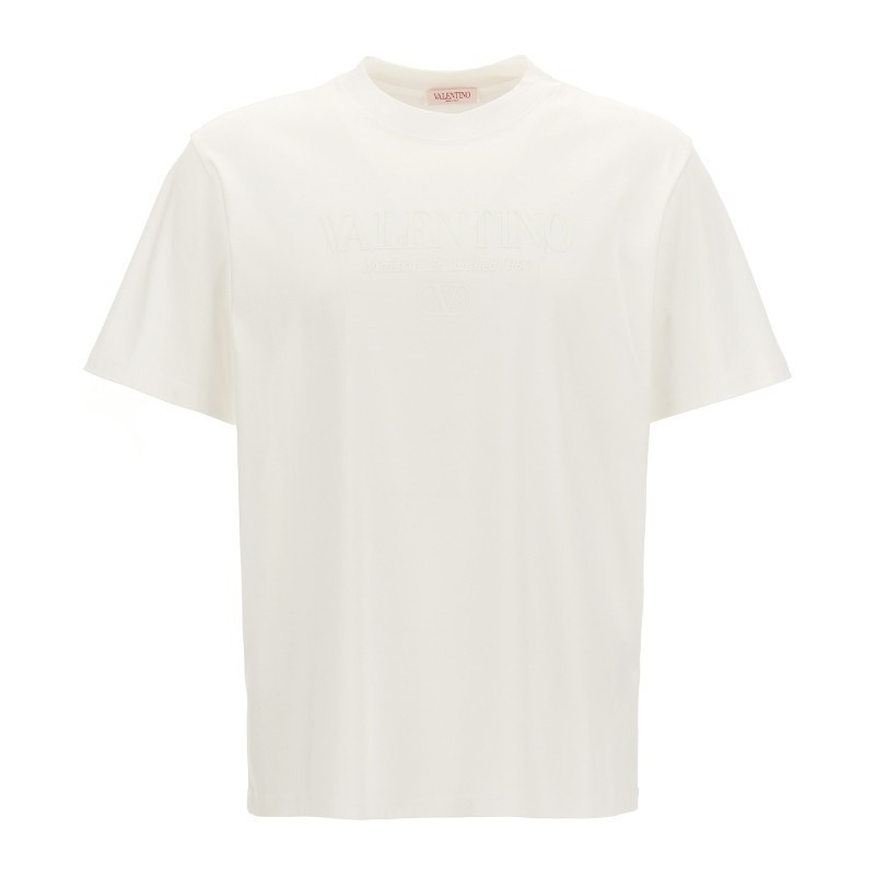 Tシャツ・カットソー VALENTINO Valentino logo print T-shirt (5V3MG08YA8B 0BO)