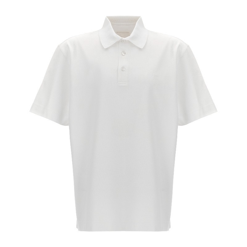 Tシャツ・カットソー GIVENCHY SS25 Logo embroidery polo shirt (BM71KR3YCD 100)