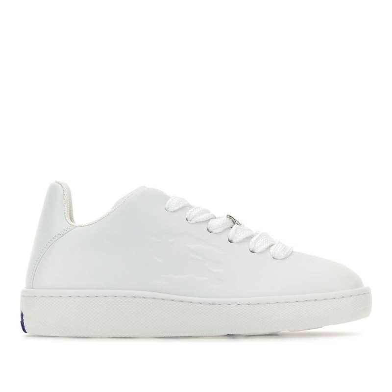 スニーカー Burberry FW24 White leather sneakers (8095553 A1464)