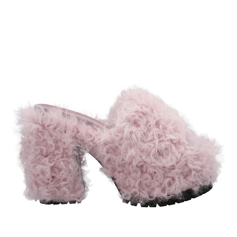 サンダル・ミュール HAUS OF HONEY FW22 'Kalgan' mules (HW23019 FLAMINGOKALGAN)