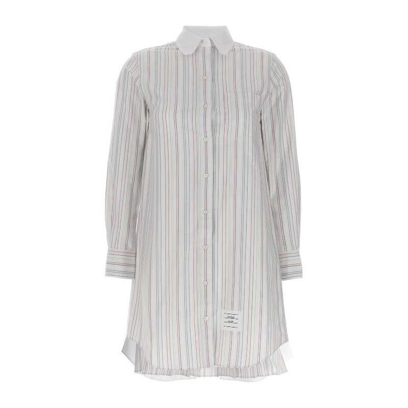 ワンピース THOM BROWNE SS23 Striped shirt dress (FDSD95CF0272 996)
