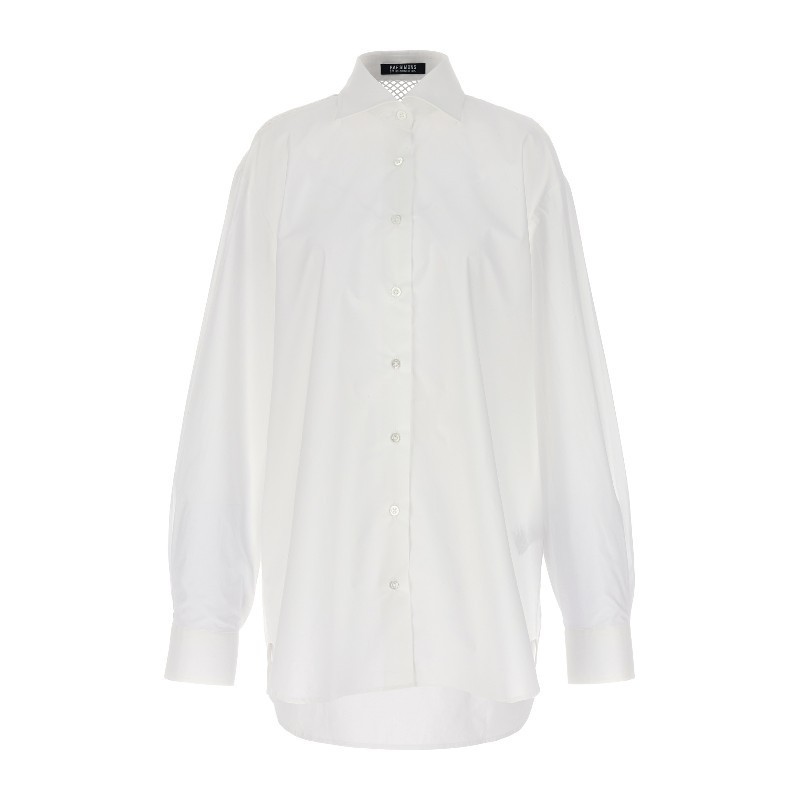 Tシャツ・カットソー RAF SIMONS SS23 Mesh insert shirt (231W256 1010)