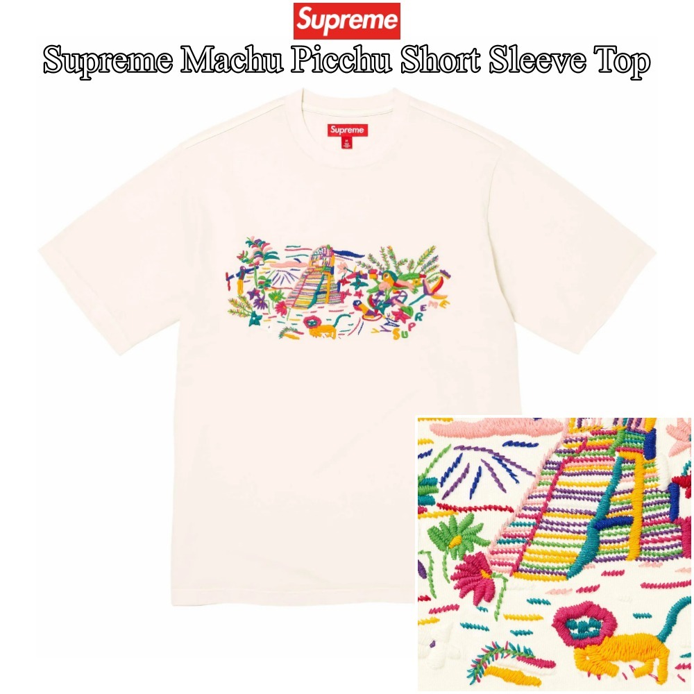 【Supreme】Machu Picchu Short Sleeve Top★Natural★24SS★