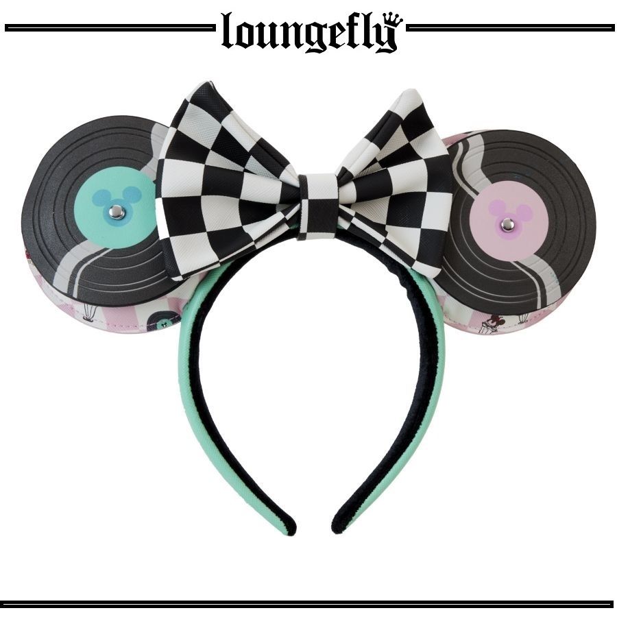 Loungefly★ミッキー＆ミニー ディナー レコード カチューシャ