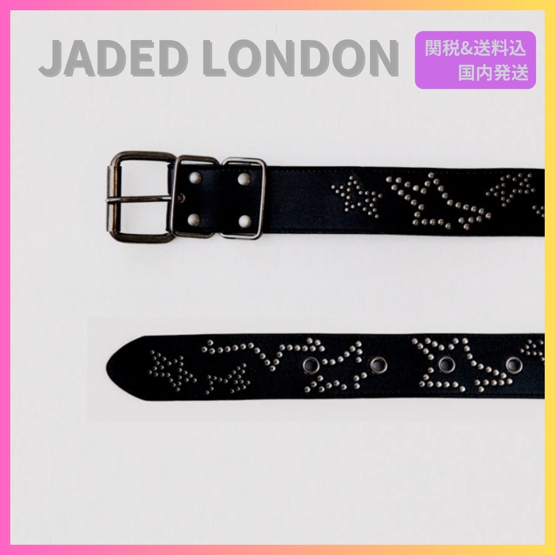 JADED LONDON ブラックポラリススタッズベルト 関税＆送料込 org.jpg