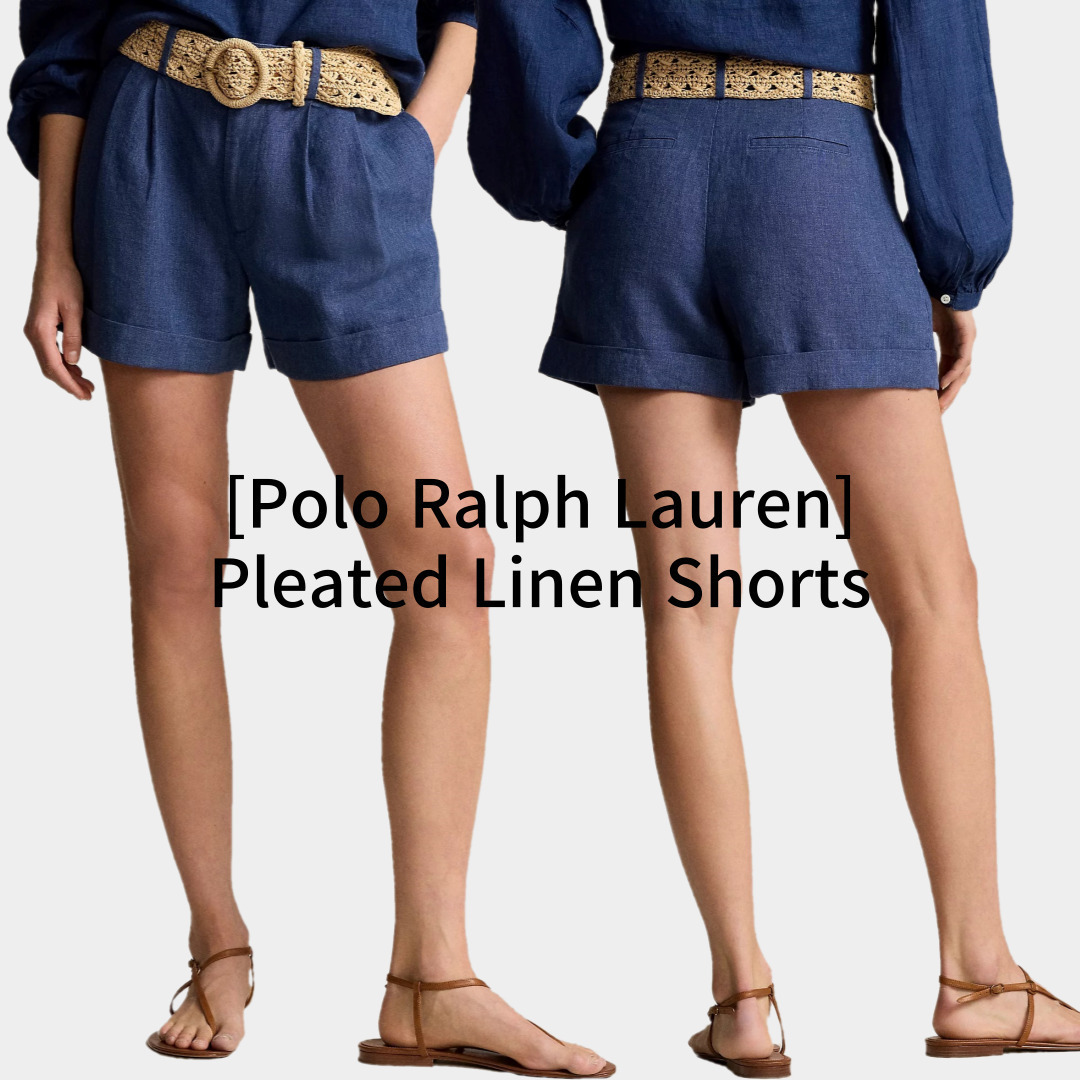 [Polo Ralph Lauren] プリーツリネンショーツ