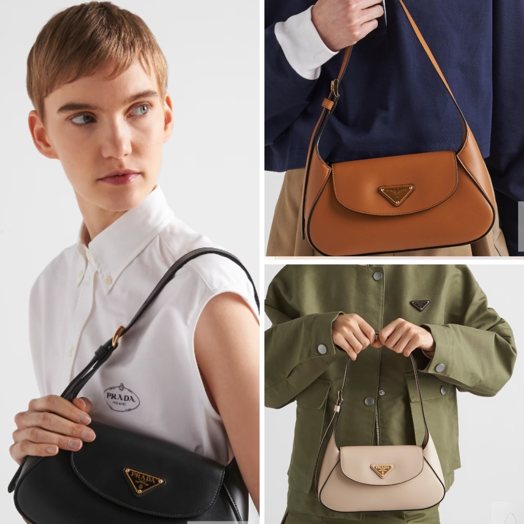 《送料無料》 PRADA Small leather shoulder bag