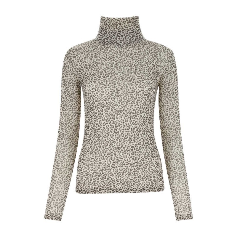 Tシャツ・カットソー Saint Laurent FW22 Printed wool top (704163Y36ZT 7463)