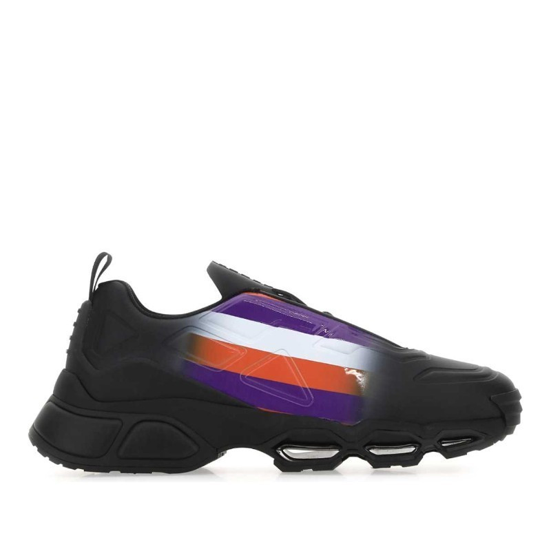 スニーカー PRADA Black rubber Collision Cross sneakers