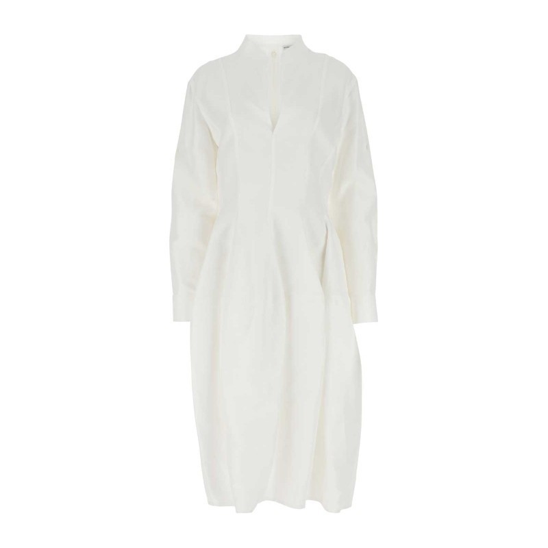ワンピース BOTTEGA VENETA White viscose blend dress (725506V2LB0 9071)