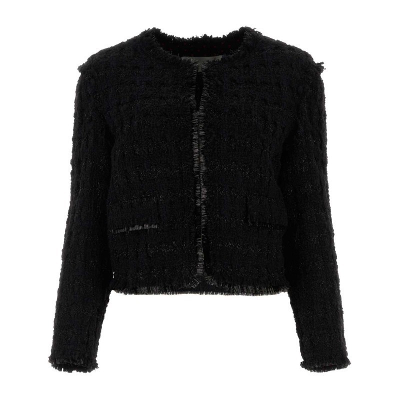 ジャケット Tory Burch SS23 Black tweed blazer (145905 001)