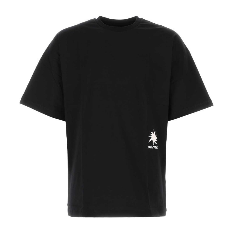 Tシャツ・カットソー OAMC Black cotton oversize t-shirt (23E28OAJ20COT00727 001)