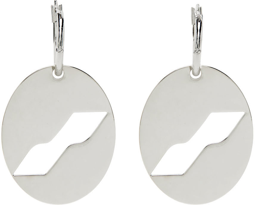 【関税込み】We11done シルバー Motif ロゴ ピアス