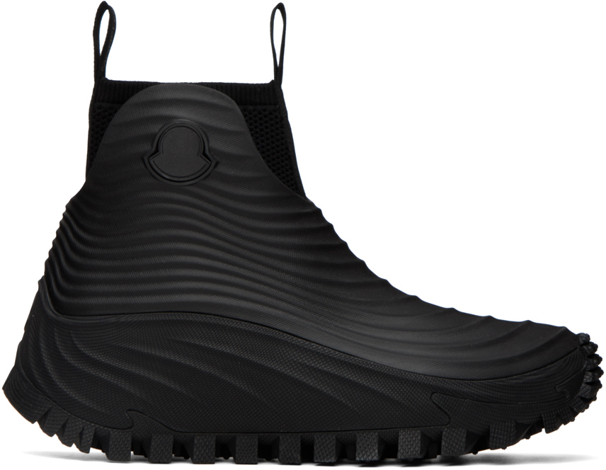 【関税込み】Moncler ブラック Aqua High レインブーツ