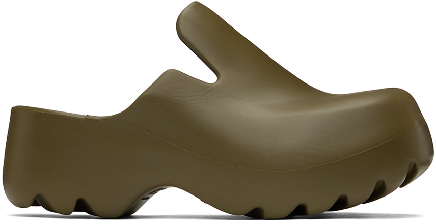 【関税込み】Bottega Veneta カーキ Flash クロッグ