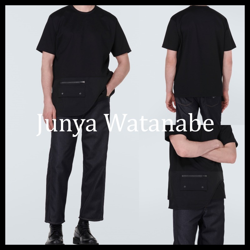 ［関税送料込］Junya Watanabe パネル コットン Tシャツ