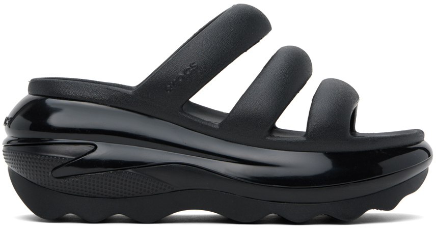【関税込み】Crocs ブラック Mega Crush Triple Strap サンダル