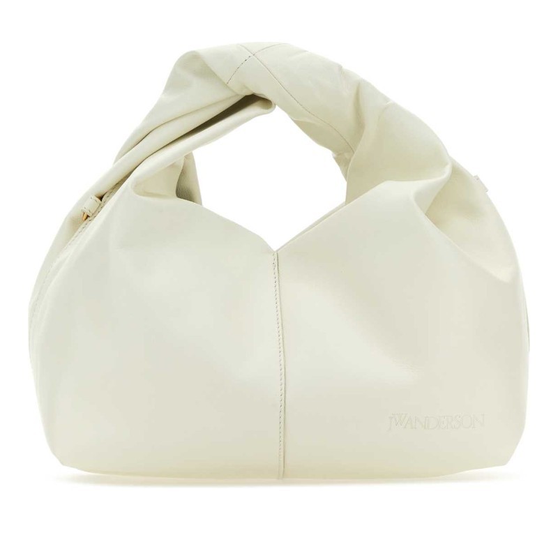 トートバッグ J W ANDERSON Ivory leather mini Twister Hobo handbag
