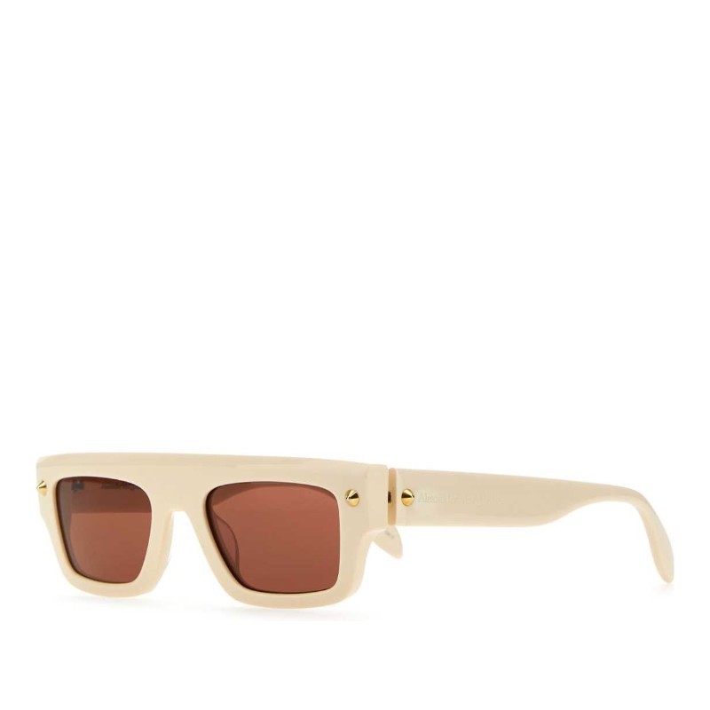 サングラス alexander mcqueen Ivory acetate sunglasses