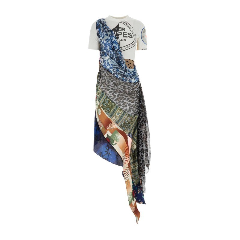 ワンピース MARINE SERRE Printed cotton t-shirt dress