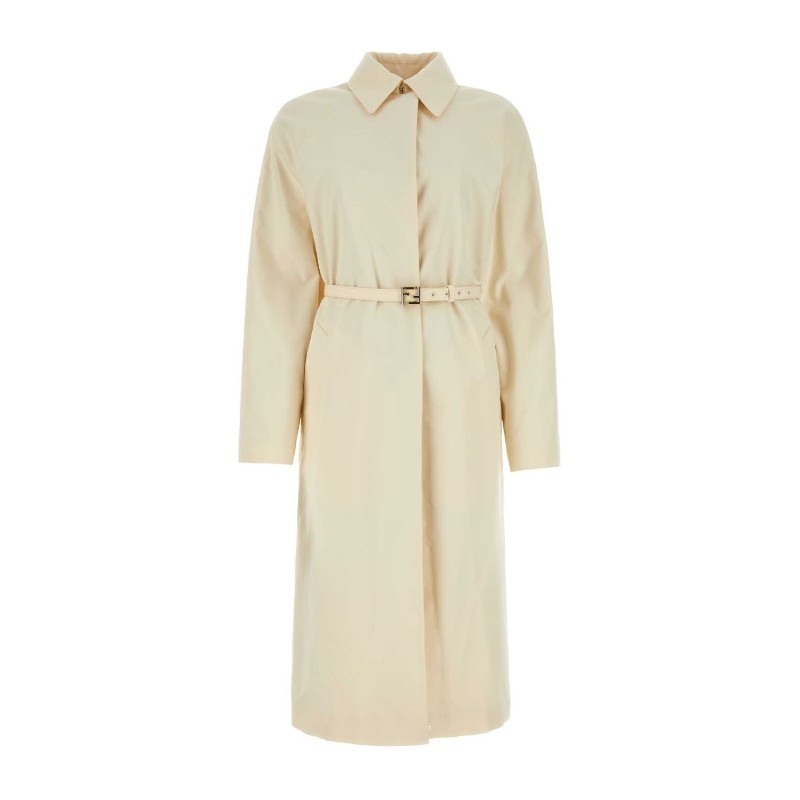 コート FENDI FW23 Ivory jacquard overcoat (FF8994AM3S F1M2A)