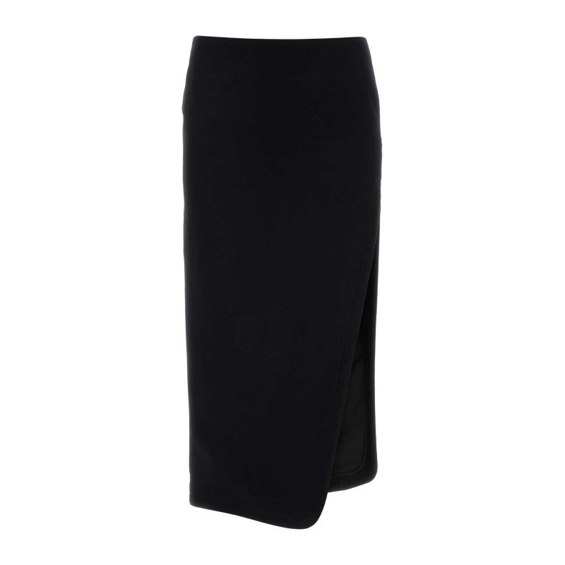 スカート Ann Demeulemeester Black felt Oline skirt