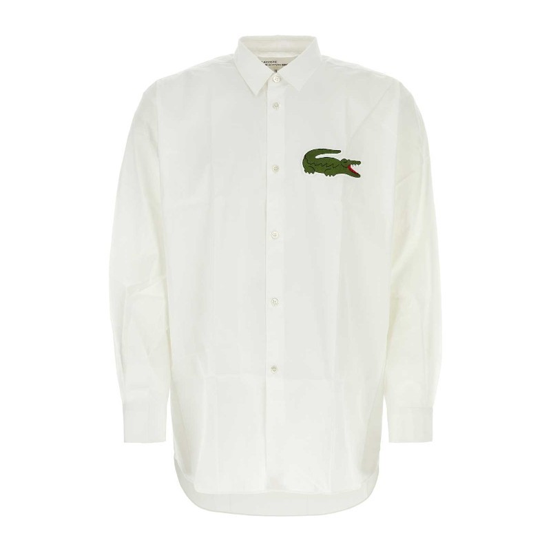 Tシャツ・カットソー COMME des GARCONS FW23 White poplin shirt (FLB003051 WHITE)