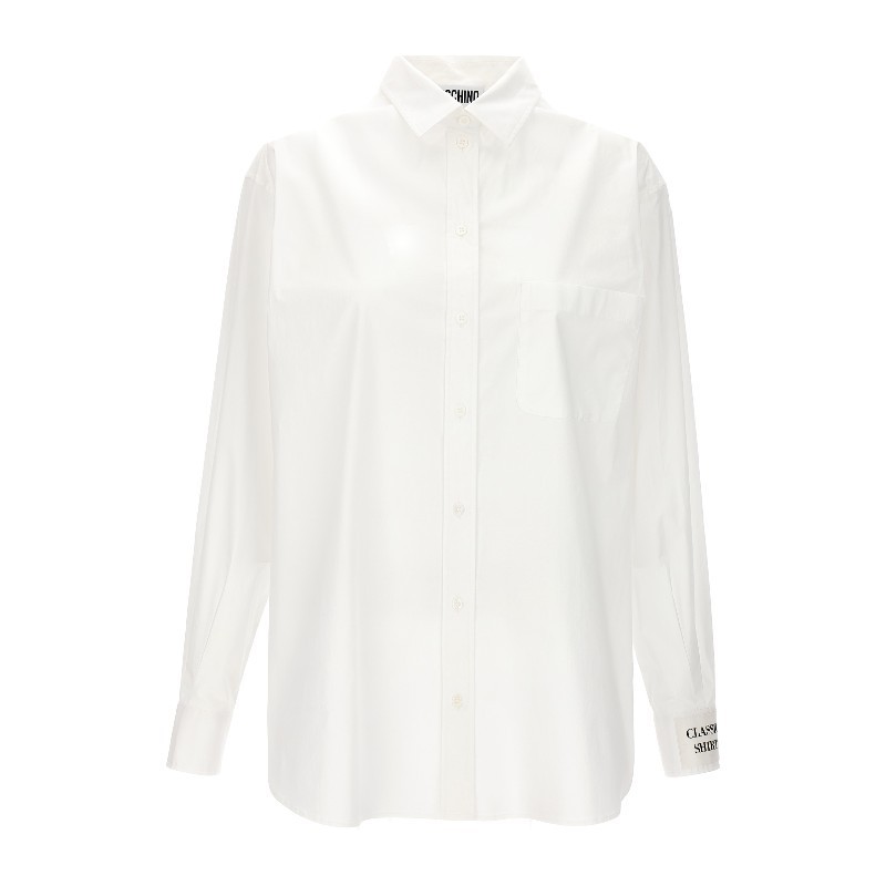 Tシャツ・カットソー Moschino SS24 Poplin shirt (J02020431 0001)