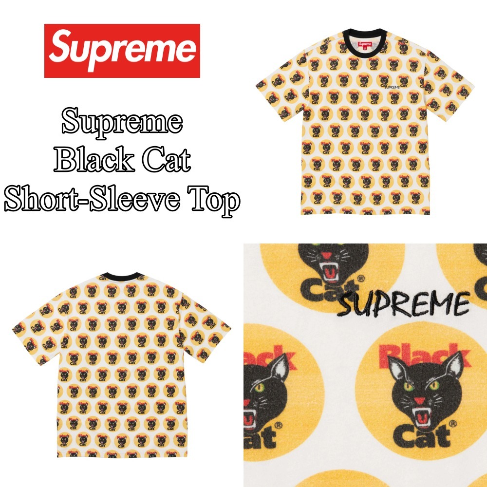 【Supreme】Black Cat Box S/S Top★Multicolor★24SS★