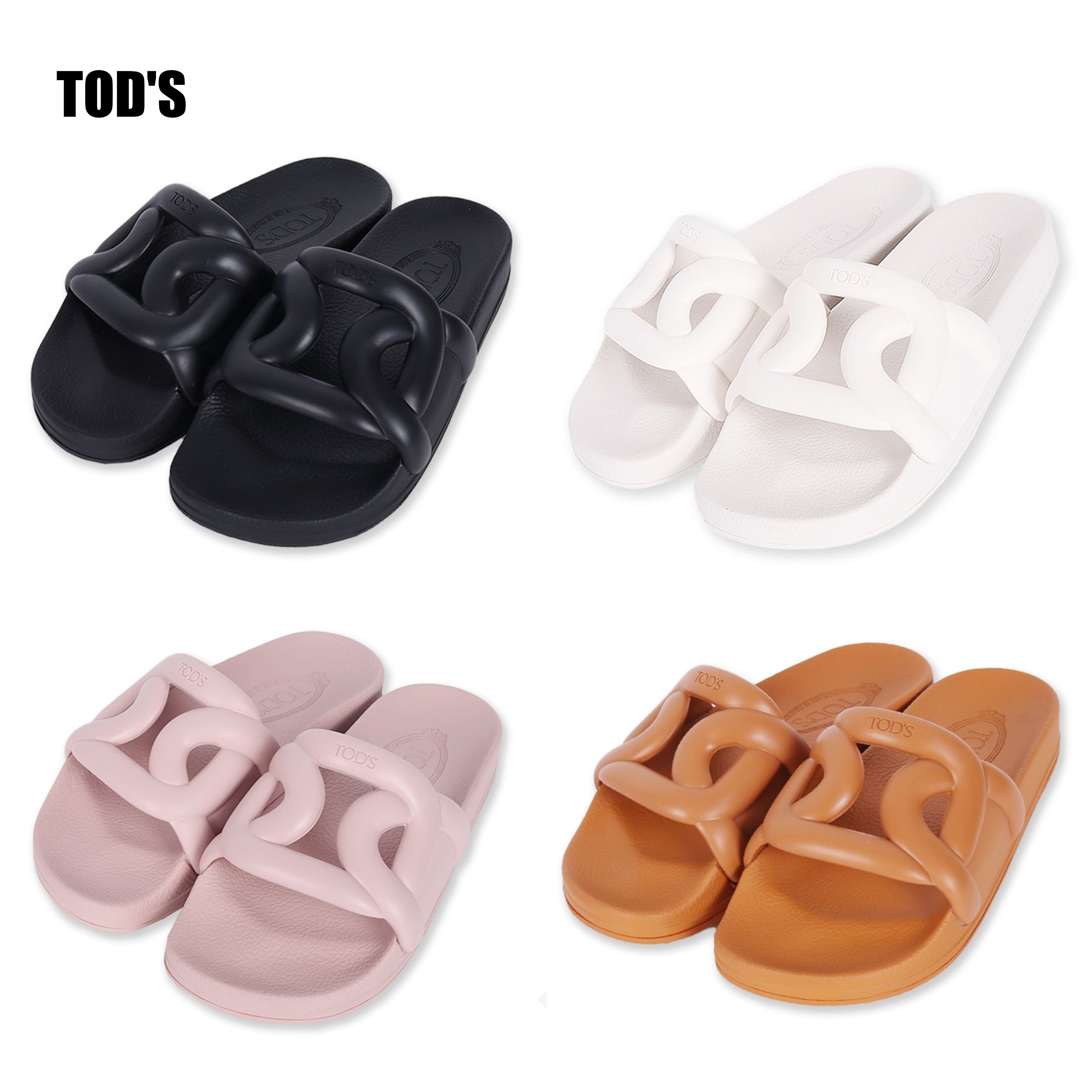 [TOD'S] Rubber Slides ラバー スライド サンダル ☆送料込☆