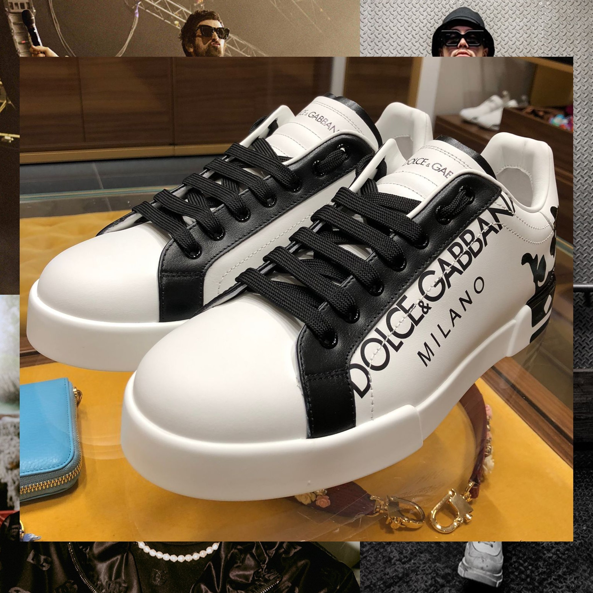 関税込 ドルチェ＆ガッバーナ スニーカー Portofino クラウン