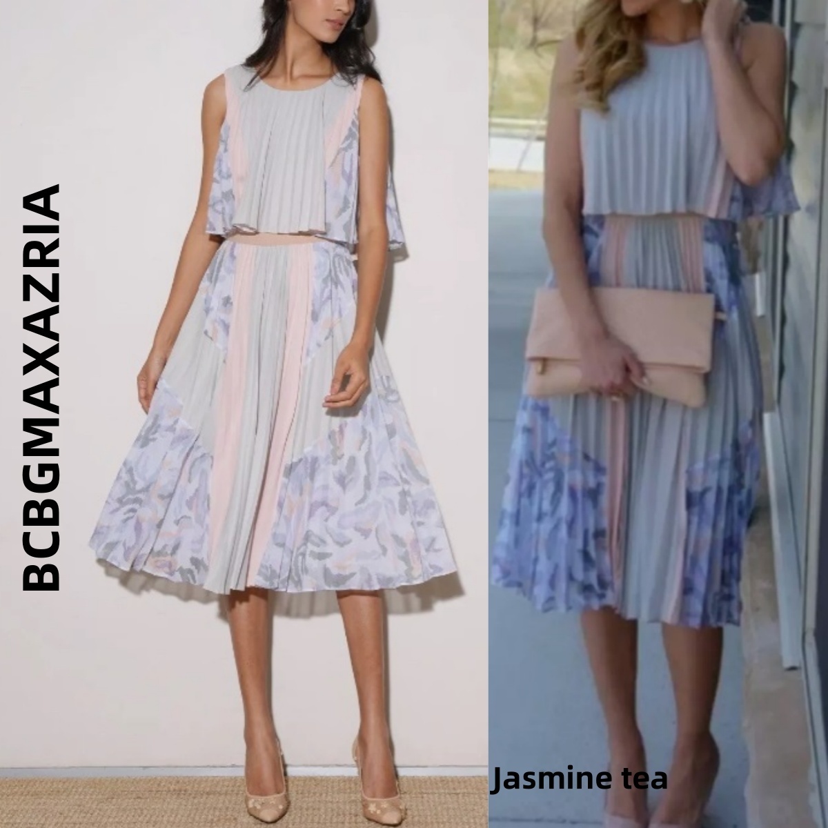 ★セール／即発♪★BCBGMAXAZRIA プリーツドレス★
