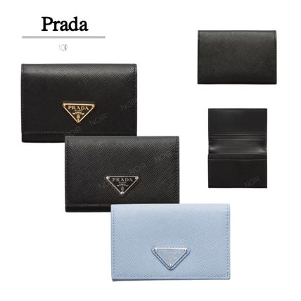 プラダ PRADA 二つ折り長財布 紫 ピンク 小物 サフィアーノ