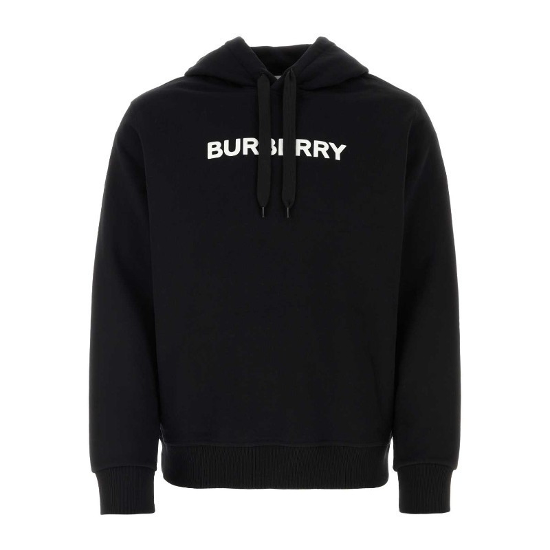 パーカー・フーディ Burberry FW25 Black cotton sweatshirt (8083392 A1189)