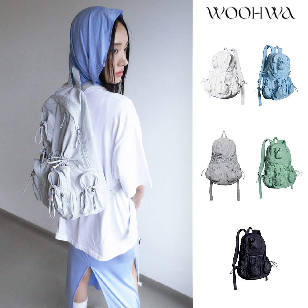 【WOOHWA】24SS★ Oo POCKET STRING BACK PACK
