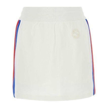 GUCCI グッチ ミニスカート 白 S 4103625J0116 ホワイト（白）系 GUCCI(グッチ) ミニスカート(レディース