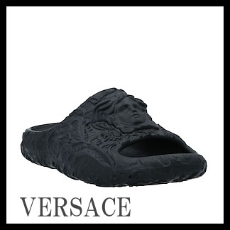 ☆VERSACE☆ ロゴ ラバーソール サンダル 送関込