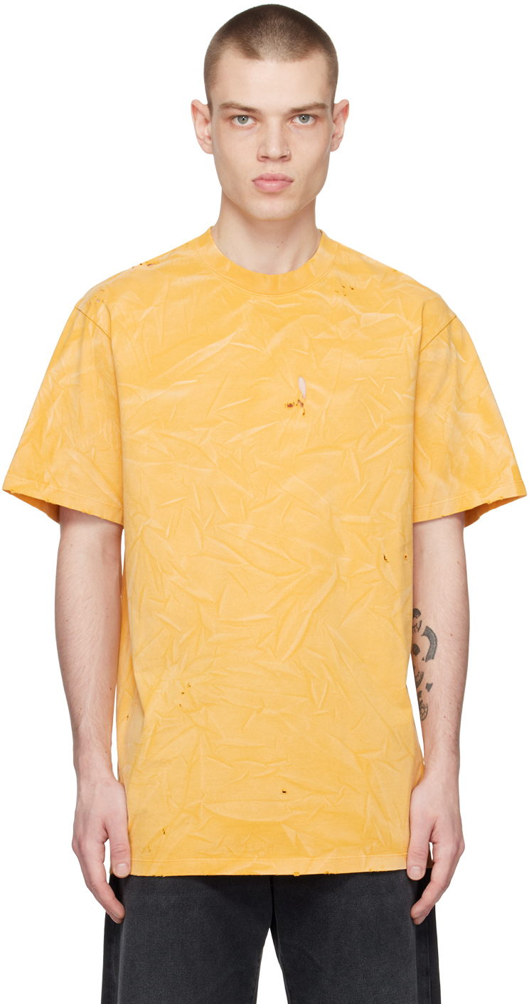 【関税込み】424 イエロー ディストレス Tシャツ