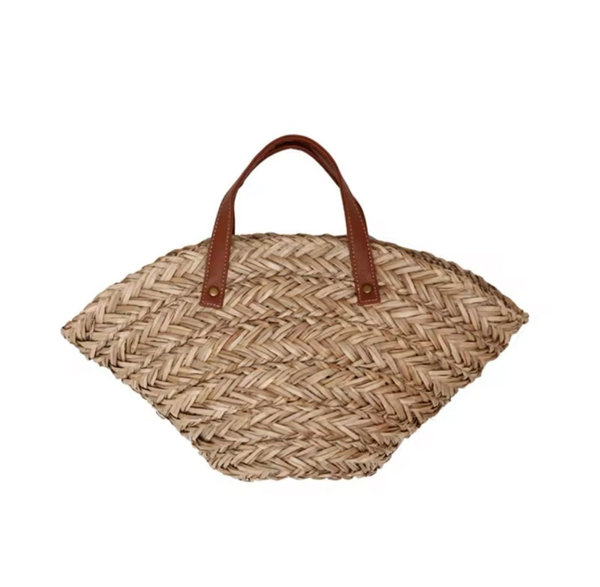 韓国デザイン ストローバッグ かごバッグ シェル型 ビーチBAG