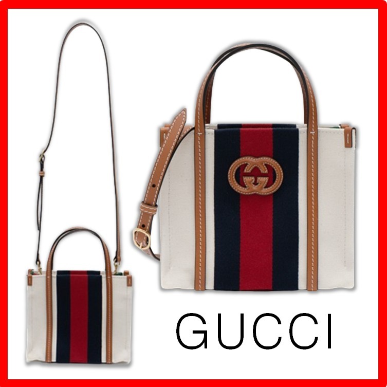 ☆【GUCCI】☆グッチ ミニインターロッキングGトートバッグ☆
